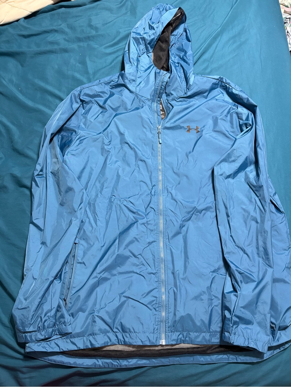Under Armour Sky Blue Men's Hooded Windbreaker